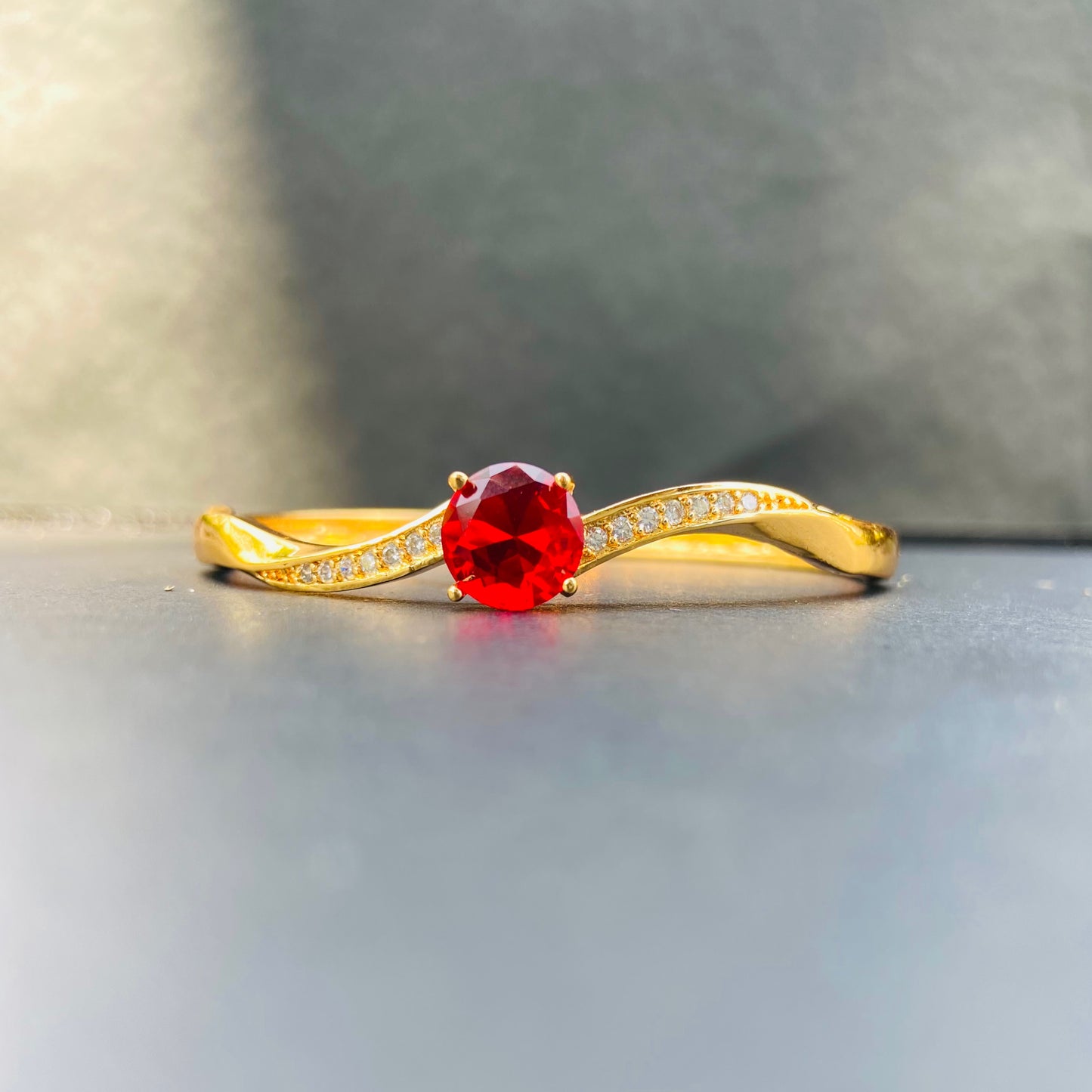 Solitaire Red Bracelet