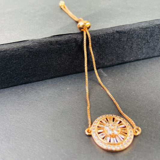 Adjustable Charm Wheel Bracelet