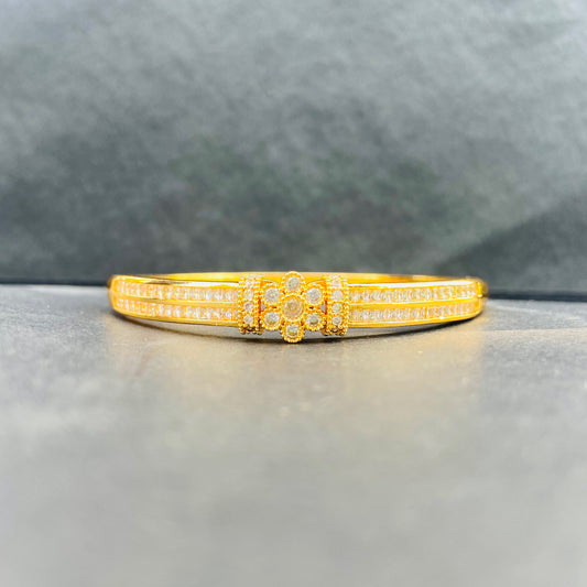 Dual Band Crystal Bangle