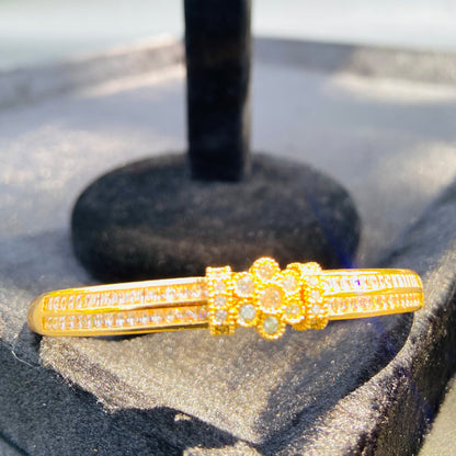 Dual Band Crystal Bangle