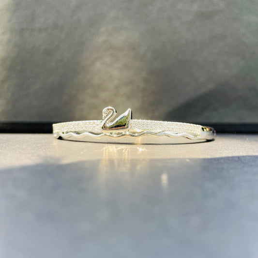 Silver Swan Bracelet