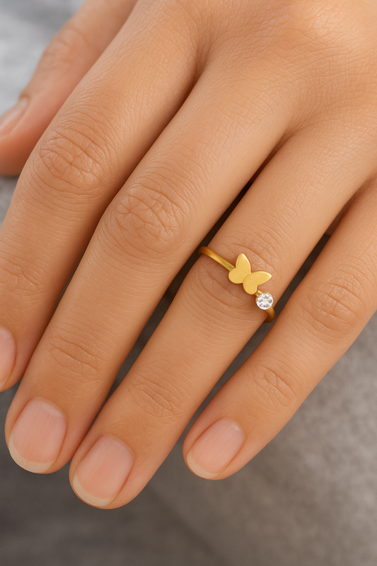 Butterfly Stone Ring