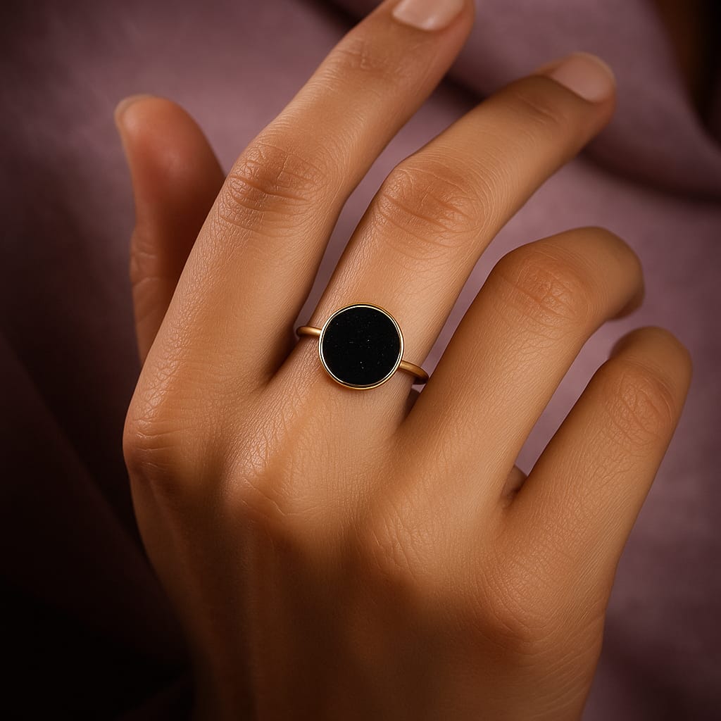 Black Oval Ring